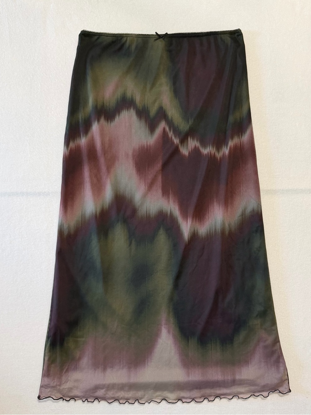 ASOS Green and Plum Maxi Skirt
